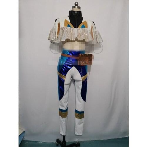 Game LOL Qiyana Empress of the Elements Cosplay Costume