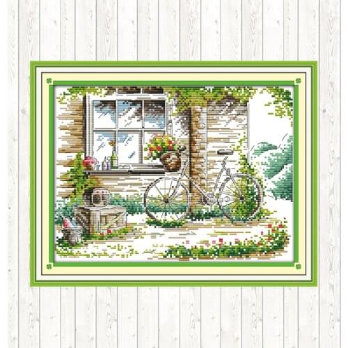 Joy Sunday Counted Cross Stitch Kits for Needlework DMC DIY 14ct 11ct Aida Fabric for Embroidery Kit Printed Canvas Home Decor