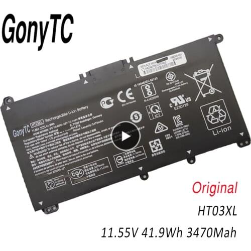 Genuine HT03XL HT03 Battery for HP Pavilion 14-CE0001LA Pavilion 14-CE0014TU Pavilion 14-CE0010CA HSTNN-LB8L L11421-421
