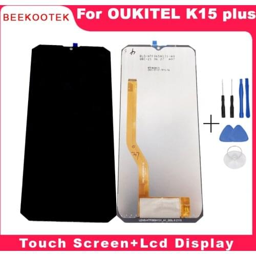 New Original For 6.52inch Oukitel K15 plus LCD Display Screen Touch Digitizer Assembly For Oukitel K15plus Smartphone Android 10
