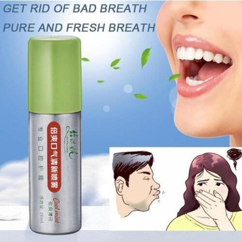 20ml Breath Freshener Liquid Fresh Mint Bad Odor Halitosis Deodorant Treatment Care Solution Peppermint Clean Mouth Oral Spray
