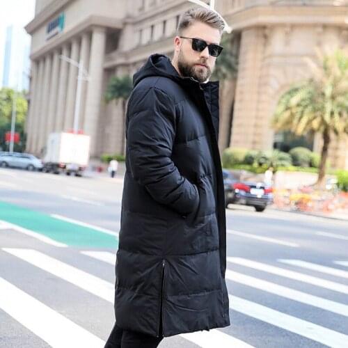 Korean, plus size, winter coat, mens, long, white, duck down, down jacket, warm, doudoune homme