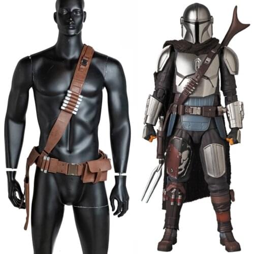The Mandalorian Shoulder Harness Belt Gun Holster Pouch Star Wars Cosplay Accessory Season 2 Armor Kit Strap Sash For Men Women