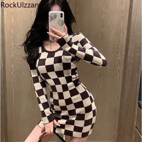 Rockulzzang Fashionable Knitted Dresses