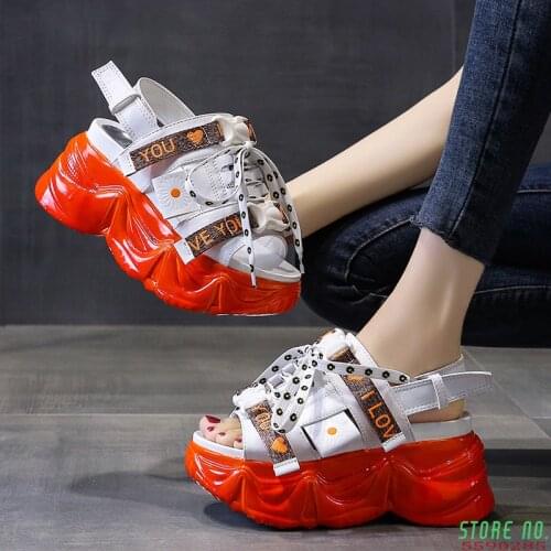 New Women Sandals Women Summer Platform Sandals Shoes Women Breathable Comfort Walking Sandals white shoes ladies shoe