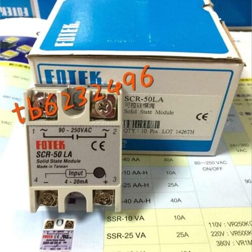 SCR-50LA SCR-50LA-H FOTEK New Original Single-phase Linear Control Solid State Module 4-20mA