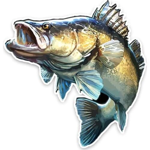Animal Fish Fishing Personality Styling Car Sticker Automobiles Motorcycles Exterior Accessories PVC Decals