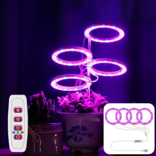 Angel Ring Grow Light DC5V USB Phytolamp for Plants Led Lights Full Spectrum Lamp For Indoor Plant Seeds Home Flower Succulent
