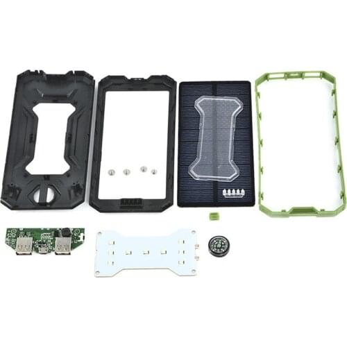 200000MAH Outdoor Lighting Waterproof Portable Mobile Solar Lamp Charger Dual USB Battery Power Bank Case Kit