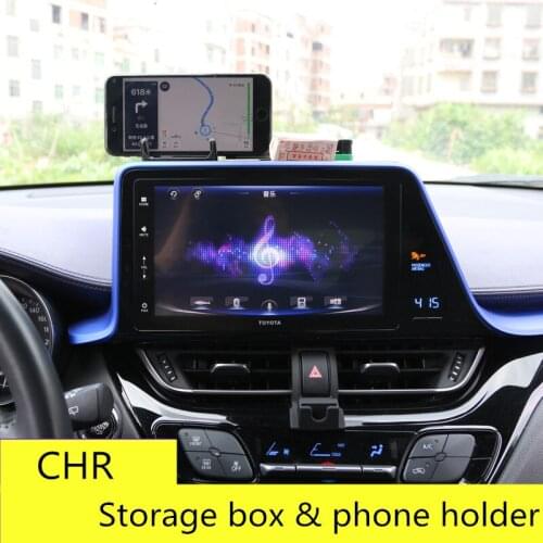Interior Dashboard Storage Box Case For Toyota C-HR 2018 Tidying Instrument Interval Storage Case For Toyota CHR 2017 2018 2019