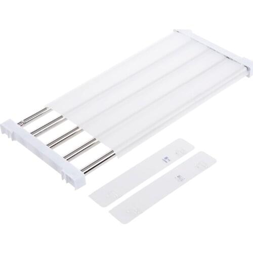 Retractable wardrobe layered partition surface frosted cabinet shoe cabinet wardrobe partition shelf space-saving cabinet retrac