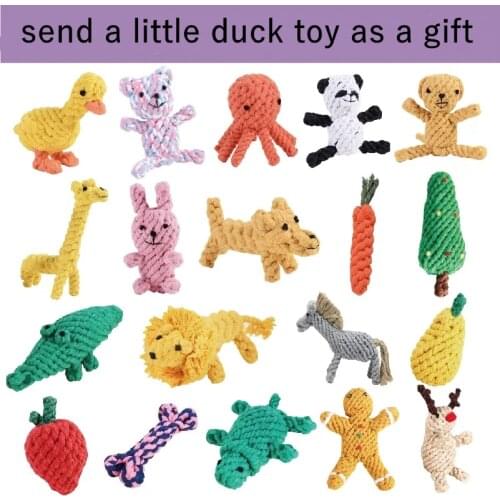 1PCS Pet Bite Resistant Chew Interactive Toys Pet Cotton Ropes Knot Toy Dogs Cats Teeth Cleaning Chew Toy Pets Molar Toy Durable