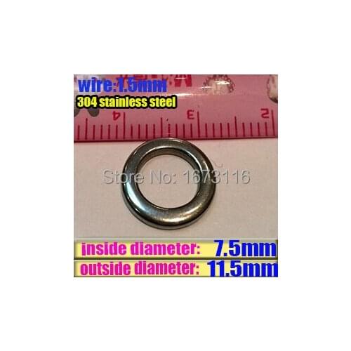 2015 new fishing solid ring 1.5mm7.5mm11.5mm Specializing in the production 50pcs/lot