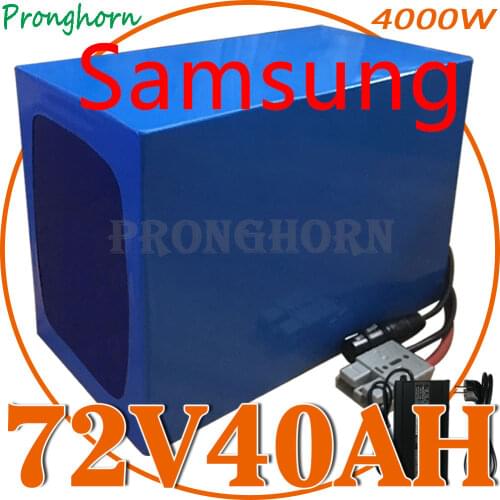 Diy rechargeable 72V 30Ah Electric Bike Battery 72V 35Ah 40Ah 4000W 3000W Lithium ion Battery pack With Battery Charger 50A BMS