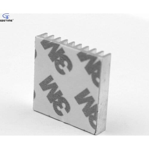 Gdstime 50pcs 28x28x6mm Aluminum Heatsink Cooling Fan Extruded Silver Radiator Heat Sink
