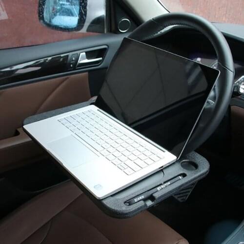 Car Rack Tray Laptop Desk Steering Wheel Universal Portable Seat Beverage Tray Auto Parts