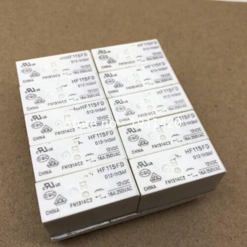 Free shipping 10pcs/lot HF115FD 012-1H3A 12VDC DIP-6 16A 12V Best quality
