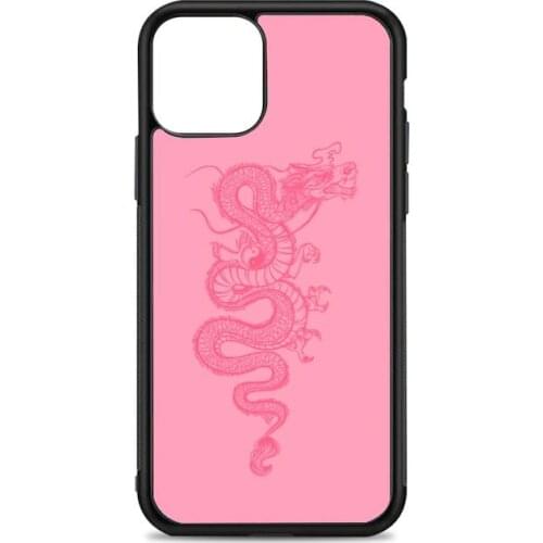 Pink Dragon Phone Case for iPhone 12 mini 11 pro XS Max X XR 6 7 8 plus SE20 High quality TPU silicon and Hard plastic cover