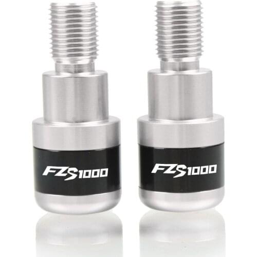 CNC Aluminum Motorcycle Metal Handle Bar End hand Grips motorbike handlebar cap ends For yamaha FZS1000 2001-2005 with logo