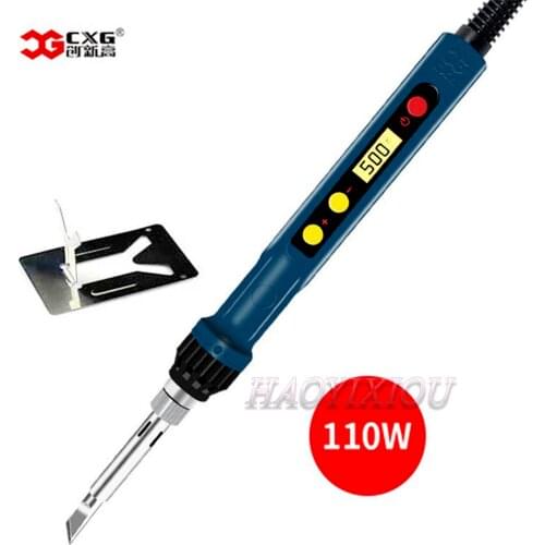 CXG 110V/220V EU/US D110W with sleep function solder iron lcd digital with new heater technology
