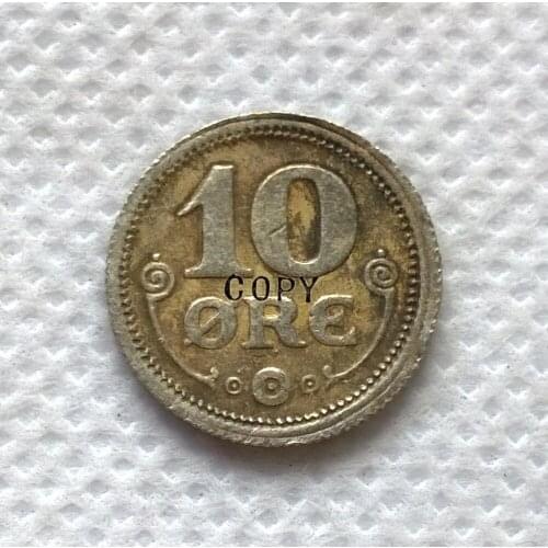 DENMARK 10 ORE 1923 COPY -replica coins medal commemorative coins