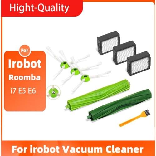 For iRobot Roomba i7 E5 E6 Series Robot Hepa Filter Side Brush Brush Roll Vacuum Cleaner high quality Replacement Spare Parts
