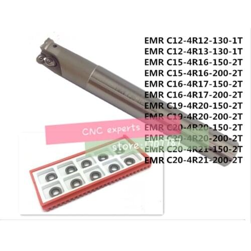 EMR C10 4R10 120 EMR C16 4R16 150 +10Psc RPMT08T2 Indexable Shoulder End Mill Arbor Cutting Tools, Milling Cutter Holder