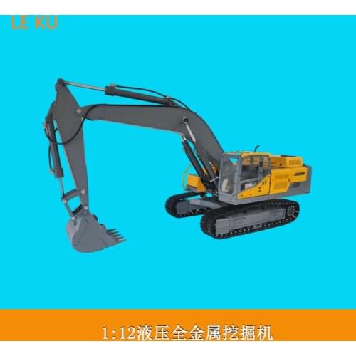 Volvo Hydraulic Excavator Remote Hook Machine 12V, 1:12 Ratio Hydraulic All Metal Crawler Excavator