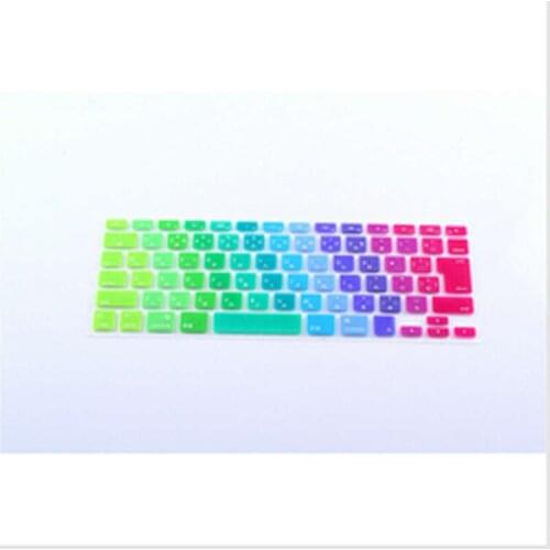 Gradient Rainbow Japanese Japan jp Silicone Keyboard Cover Skin Protector film 50pcs for MacBook Pro/retina 13" 15" 17" Air 13.3
