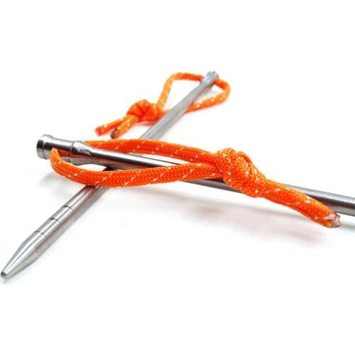 Titanium Tent Nail Peg Stakes High Strength Outdoor Tent Accessories Canopy Waterproof Alloy Titanium Tent Peg