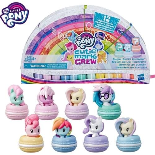 Hasbro My Little Pony Doll Macaron Action Figure Blind Box Toys Children s 4CM Gift
