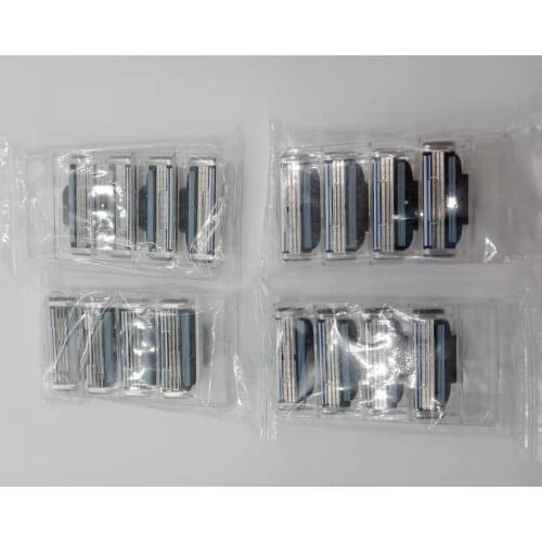 16pcs/pack Quality Grade AAA+ Brand Men Face Shaving Razor Blades Mache 3 Razor Blades For Men Standard For RU&Euro&US