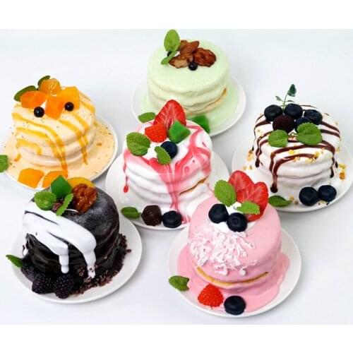 Artificial Cake Food Magnetic Refrigerator Paste Home Display Wedding Valentines Day Decortion Dessert Table Snack Decoration