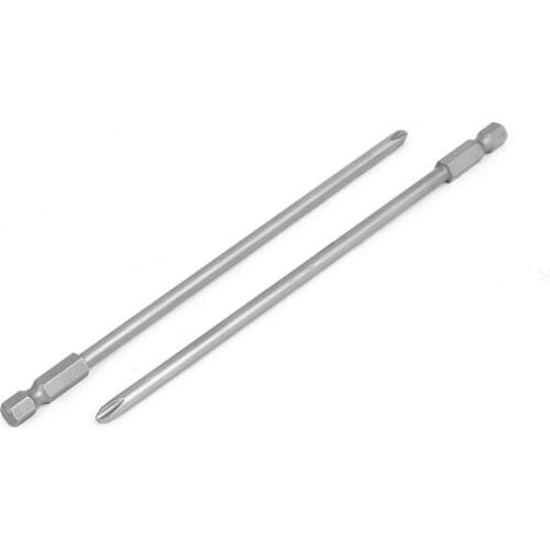 UXCELL 150Mm Length Ph2 Magnetic 4.5Mm Phillips Head Screwdriver Bits 2Pcs Bit Phillips Screwdriver For Power Tools And Air Tool