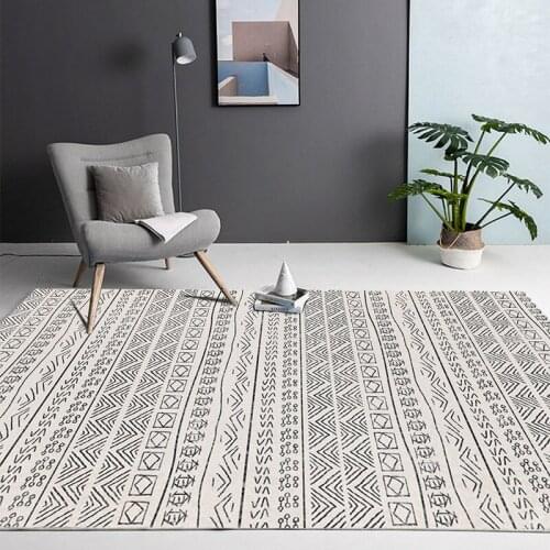 Moroccan Nordic minimalist carpet living room modern sofa coffee table floor mat room bedroom bedside blanket full home