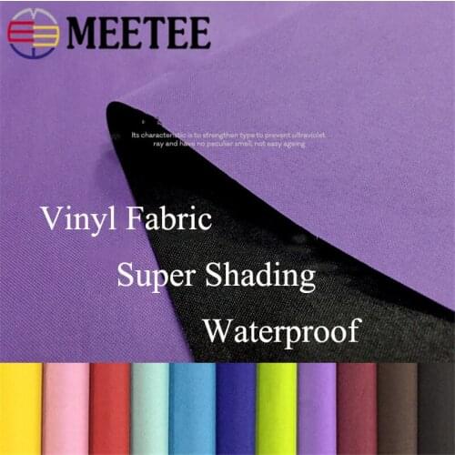 Meetee 100/200X150cm 190T Painted Vinyl Waterproof Polyester Fabric Shade Dust-proof Cloth for Umbrella DIY Tent Sew Material