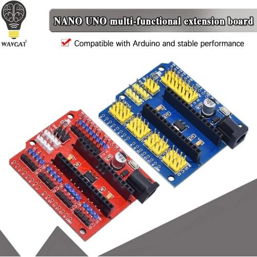 Free shipping NANO and UNO multi-purpose expansion board for arduino nano 3.0 WAVGAT