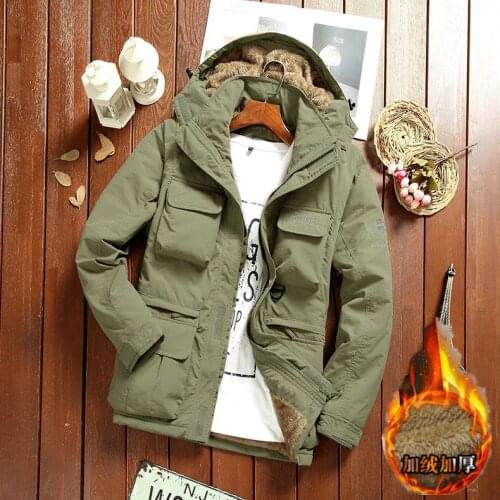 Mens Clothing New Winter Mens Plus Velvet Removable Sleeve Jacket Casual Outdoor Warm Cotton Clothing Winter Jacket Men