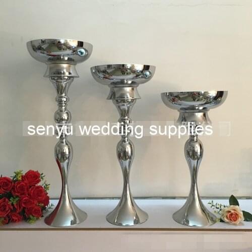 New Wedding events tables decoration centerpieces Tall gold metal flower stand senyu0326
