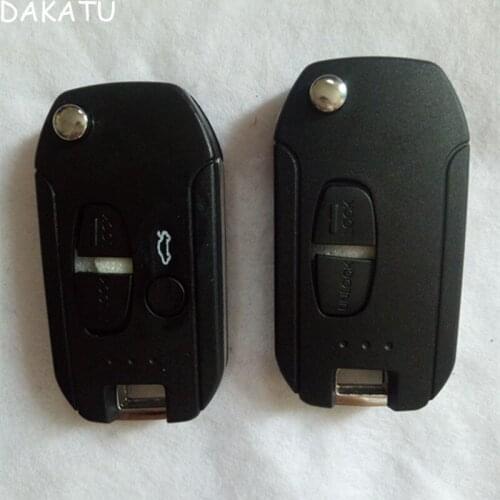 DAKATU Modified Flip Folding Remote key shell 2/3 Button For Mitsubishi Grandis Outlander Lancer EX Replacement key case