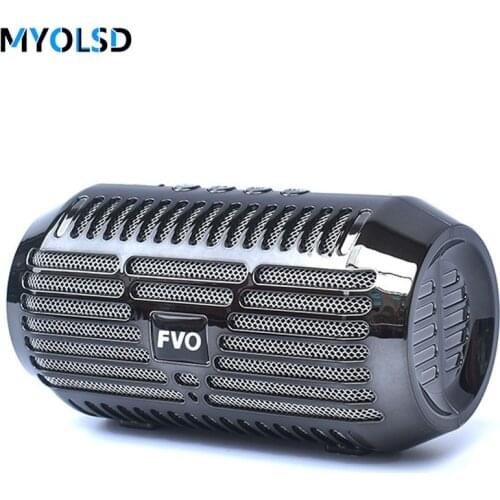 Portable Speakers Stereo Mini Wireless Speaker Bluetooth-compatible With FM Radio USB TF Card MP3 Music Play Subwoofer Column