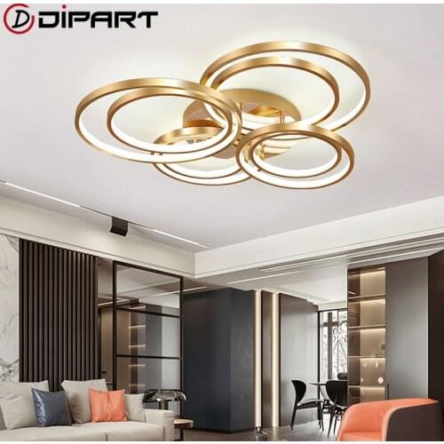 Luxury Ceiling Lights Ring Surface Mounted Modern Led Light with Remote control Living room Kitchen Kids Bedroom Lamp plafonnier