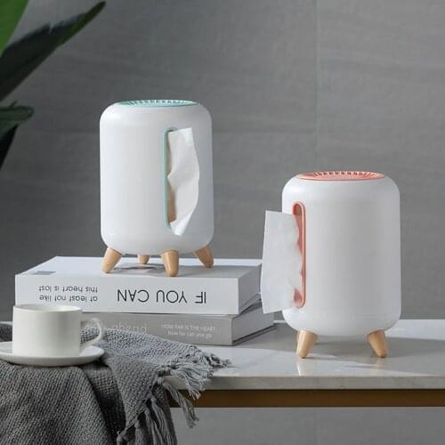 Living Room Coffee Table Bamboo Charcoal Tissue Box Household Simple Desktop Box Paper Towel Storage Box Napkin Paper Box