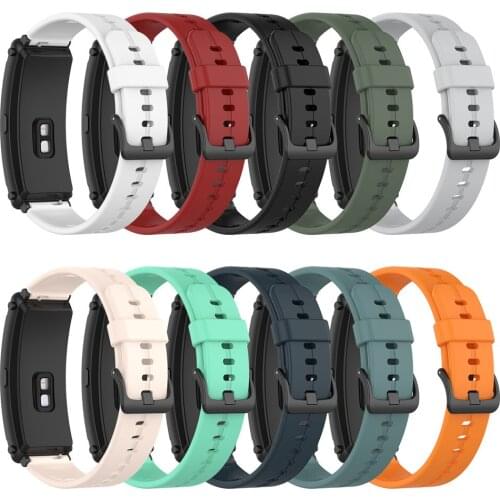 Replacement 16mm Silicone Watch Strap for Huawei Band B6 B3 Watch Band Wristband Bracelet