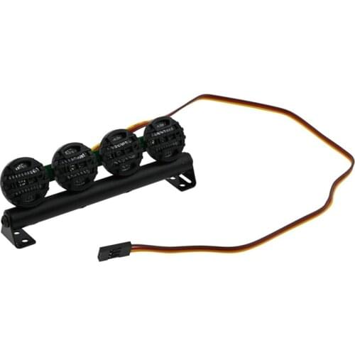 LED Roof Light Bar Spotlight Searchlight for MN D90 MN99S WPL D12 C14 C24 B36 RC Car Upgrade Parts Accessories