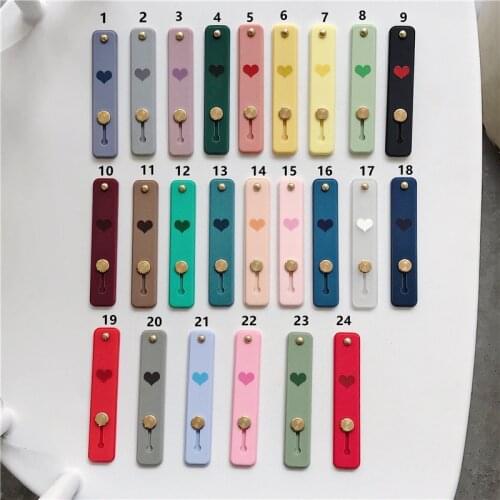Universal Phone Stand bracket Push and pull Stand stretch grip phone Holder Finger Cute Love Heart stand for iphone 7 8 X