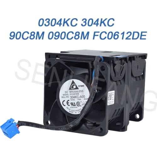 For DELL server R510 6056 Cooling Fan 12V 1.68A 0304KC 304KC 90C8M 090C8M FC0612DE not new