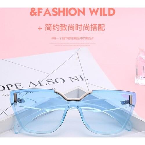 Vintage Women Sunglasses Decoration Accessories One Piece Sun Glasses for Ladies for Driving Shopping Show and Travelling 2751X