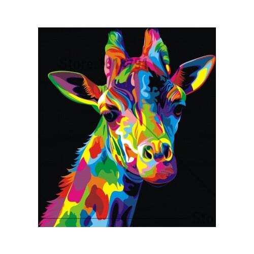 Needlework full drill diamond embroidery Colorful Animal 5d diamond mosaic cross sittch picutre of rhinestones wall decor