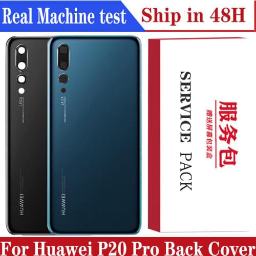 For Huawei P20 Pro Back Glass Battery Cover Rear Door Housing Case Panel For Huawei P20 Pro Back Glass Cover With Camera Lens
